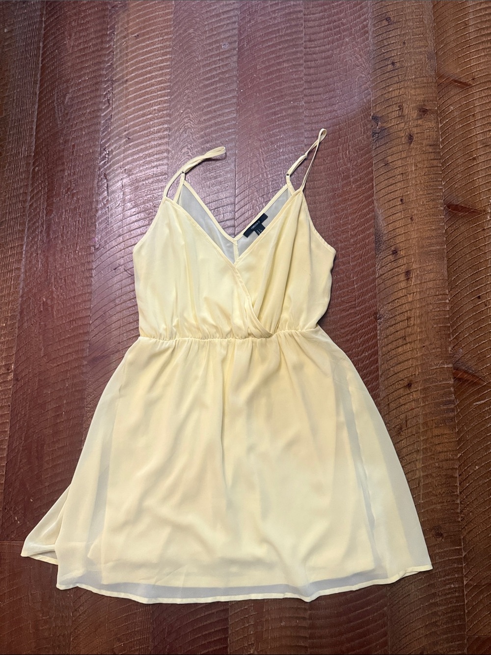 Light Yellow Spaghetti-Strap Sundress